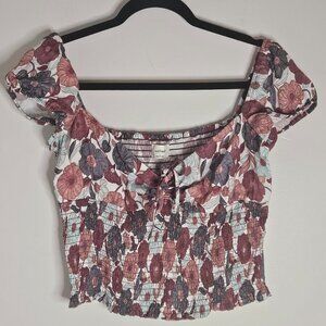 Wilfred Floral Cropped Sleeveless Blouse szL